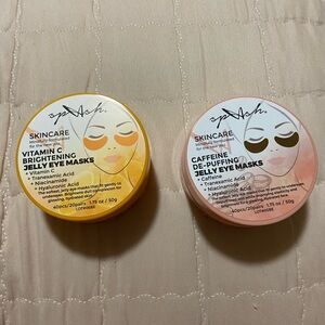 Splash Vitamin C (Yellow) & Caffeine (Peach) Jelly Eye Masks